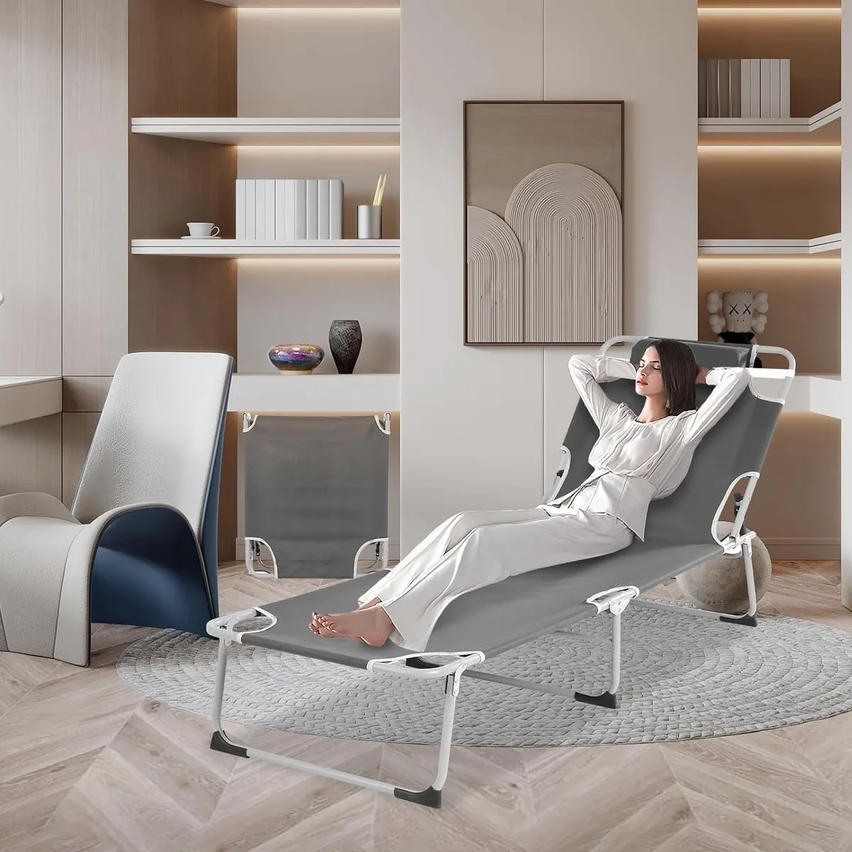 BLUEDREAMER - Cama Portatil Plegable De Reforzado Con Colchon Desmontable