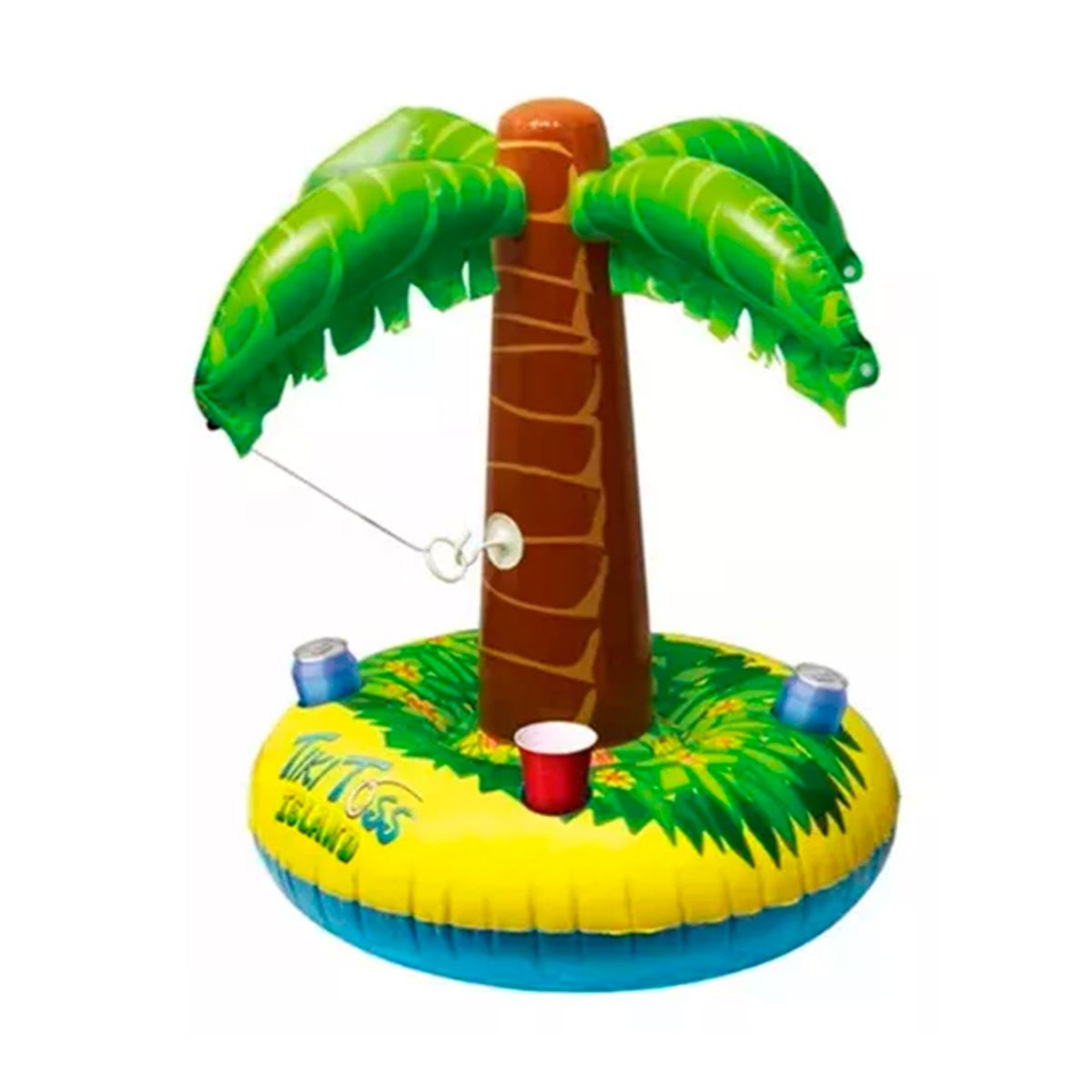 GENERICO - Flotador Inflable Palmera con Posa Vaso