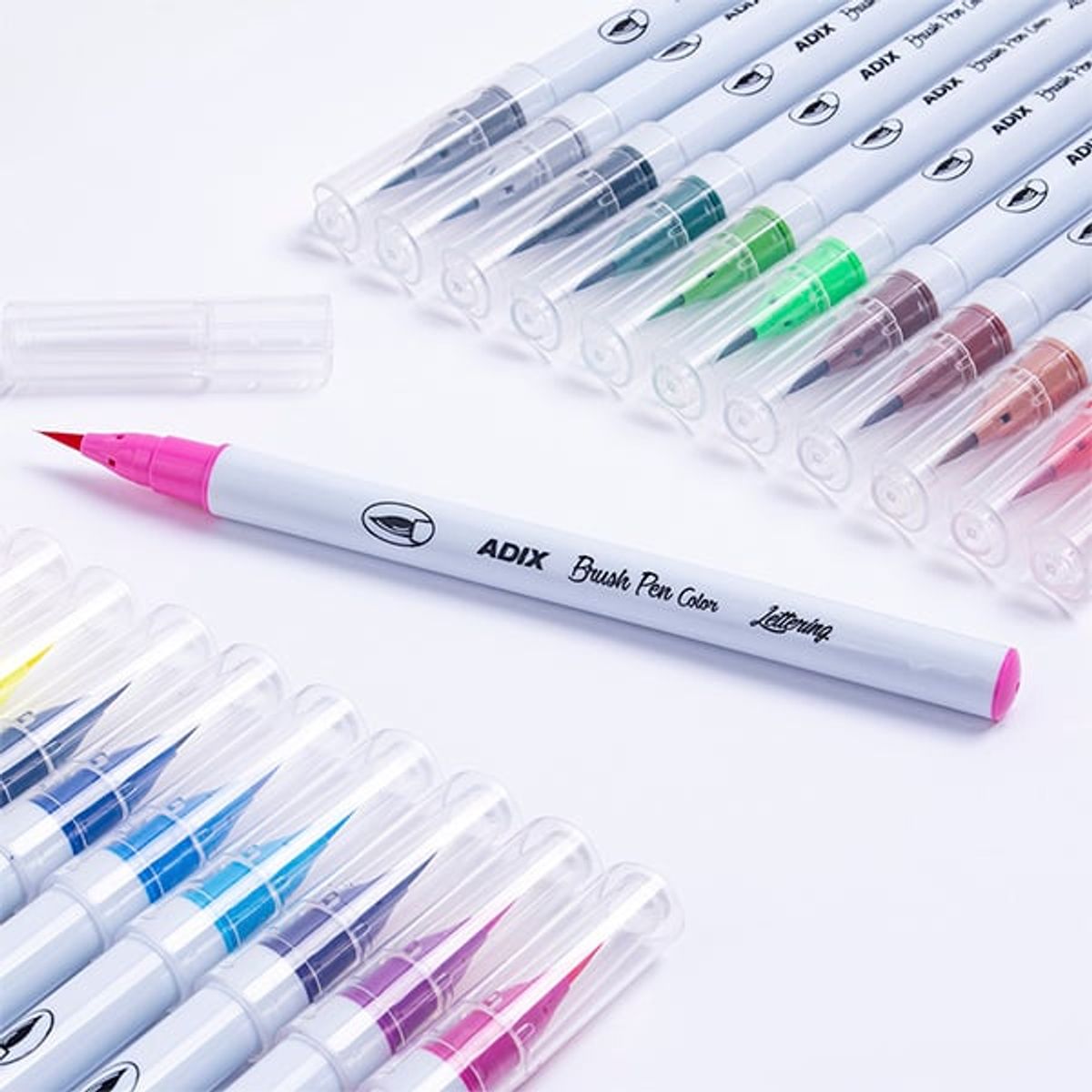 ADIX - Lápices Set de Brush Pen 24 Colores