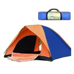 GENERICO - Carpa 4 Personas Doble Capa Toldo Ventana 2x2x1.3mts