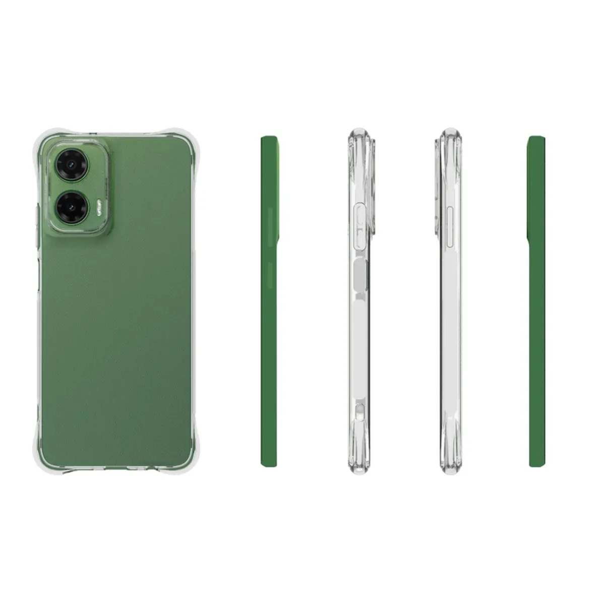 GENERICO - Carcasa Antishock Transparente Para Moto G35 5g - Agua