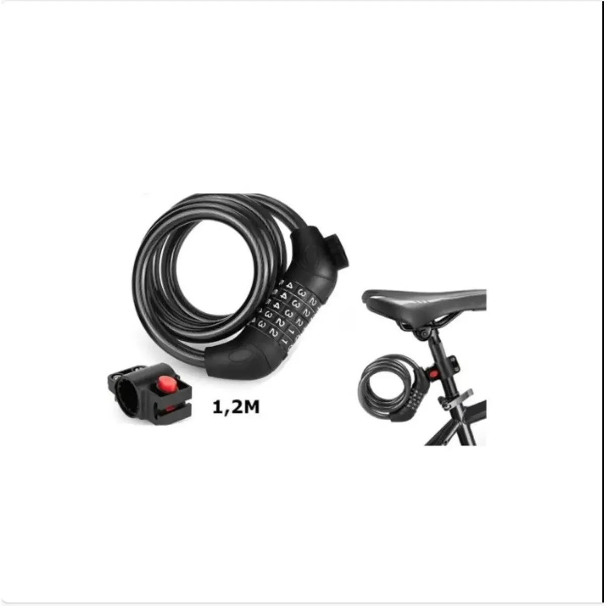 GENERICO - Candado De Seguridad Para Bicicleta