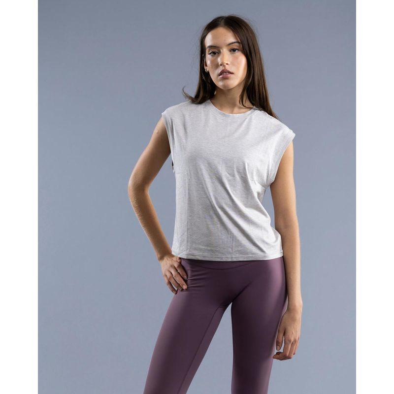 THEA - Polera Sin Mangas Liv Grey Melange