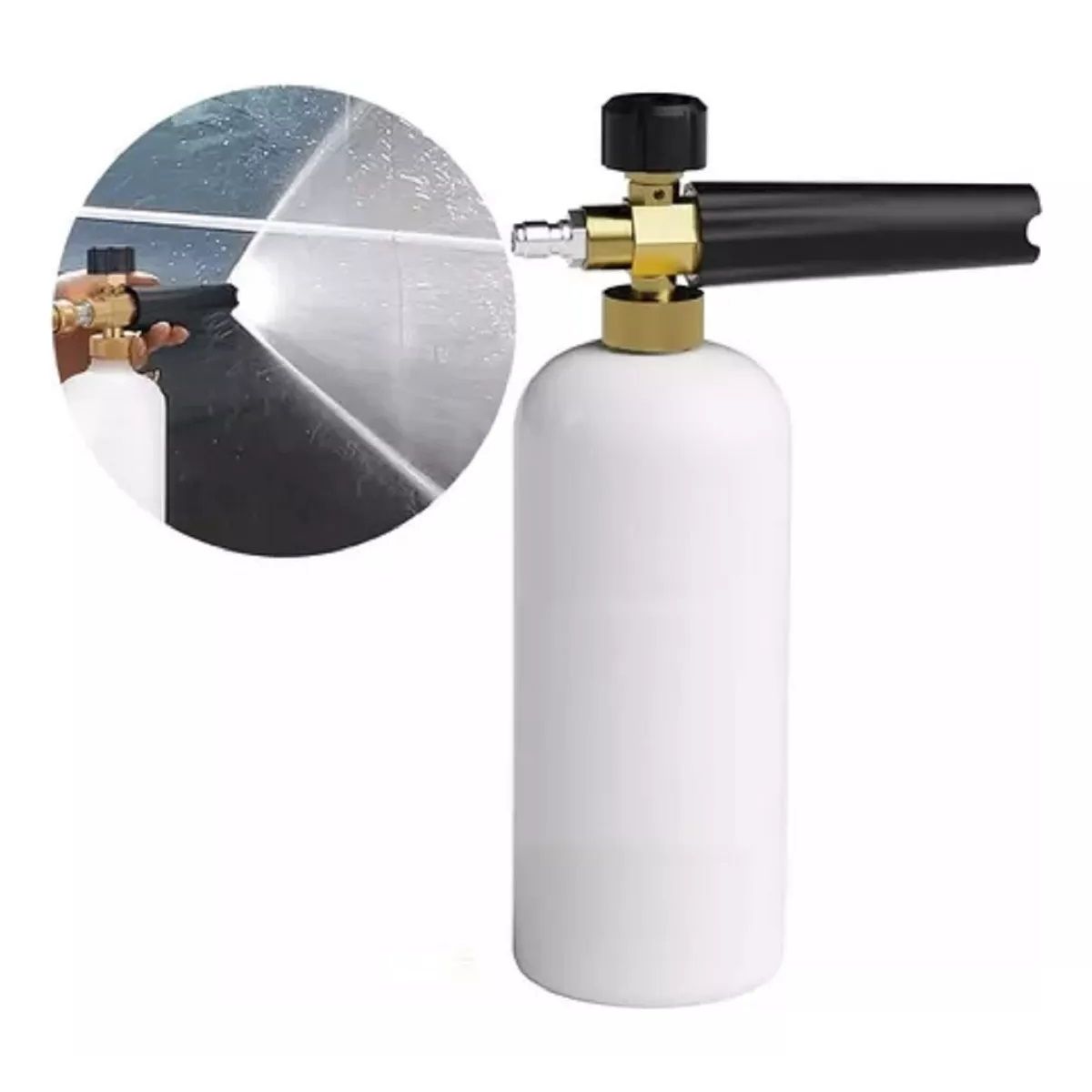 GENERICO - Boquilla De Espuma Snow Foam Acople Rapido De ¼ Universal