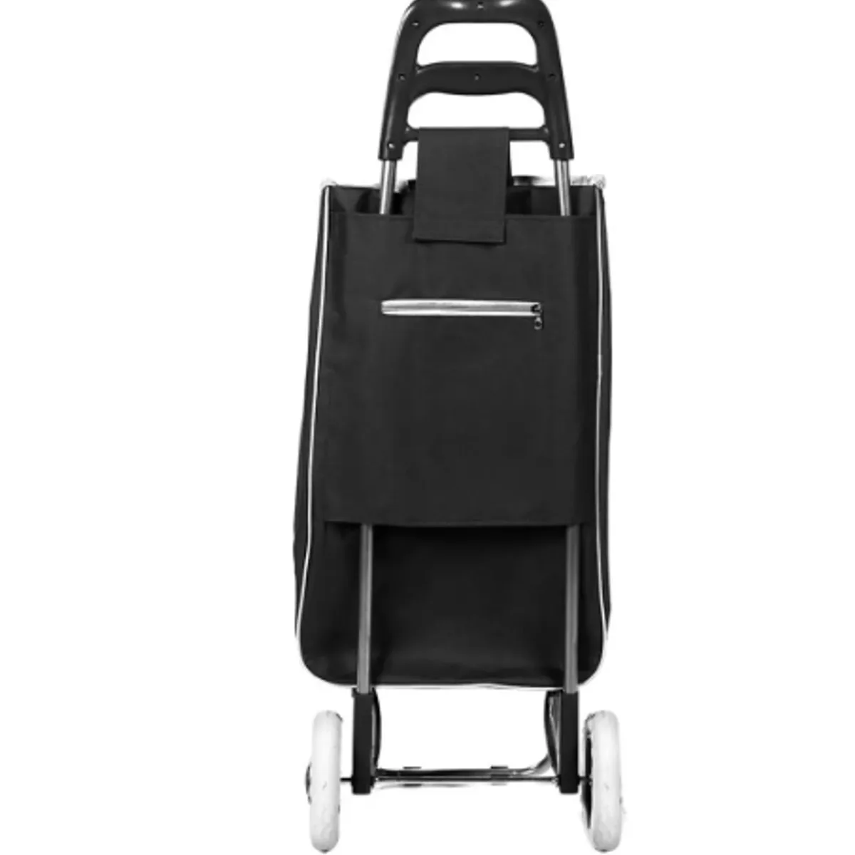 GENERICO - Carrito De Compras Negro Plegable De Tela 30kg Carrito De Feria