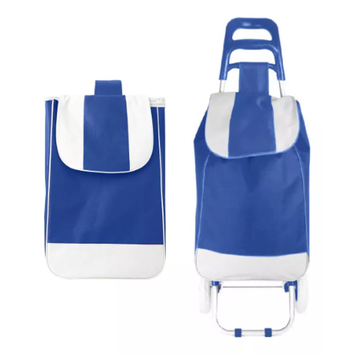 GENERICO - Carrito De Compras AzulPlegable De Tela 30kg Carrito De Feria