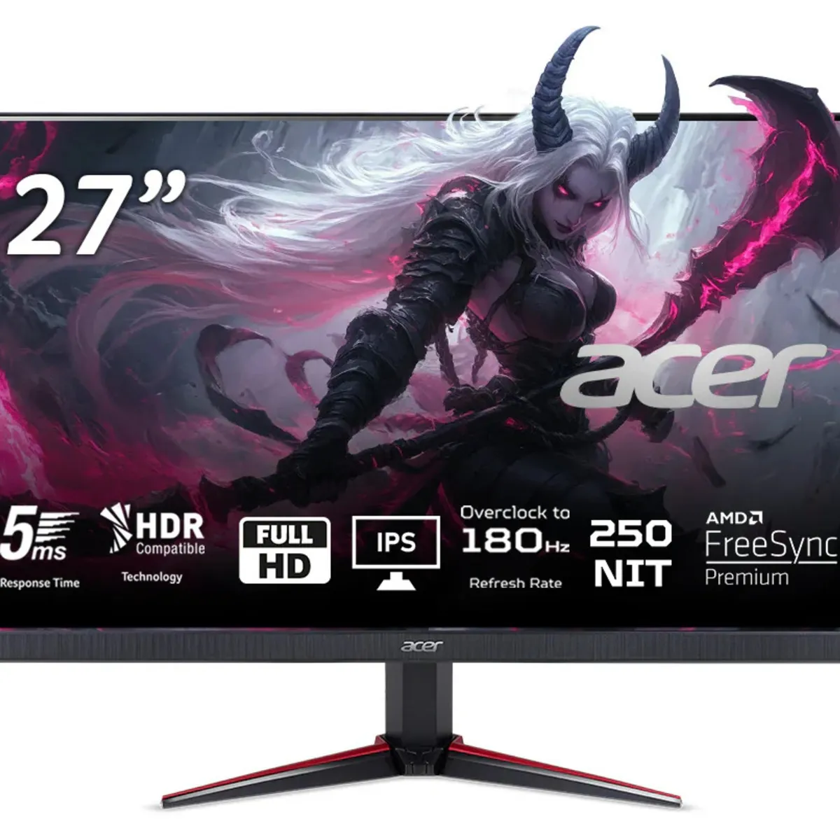 ACER - Monitor ACER  Gamer Nitro 27'/ Ips Fhd/ 180 Hz / 0,5 Ms Gtc/250nit