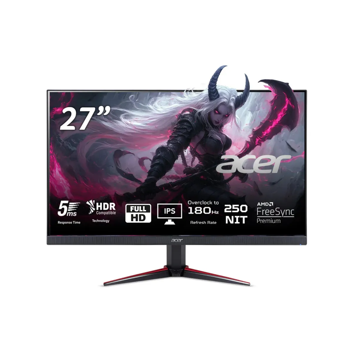 ACER - Monitor ACER  Gamer Nitro 27'/ Ips Fhd/ 180 Hz / 0,5 Ms Gtc/250nit