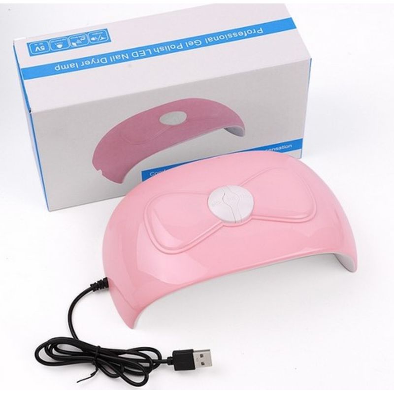 GENERICO - Lampara Secador Uñas Led UV Portatil 54w Colores