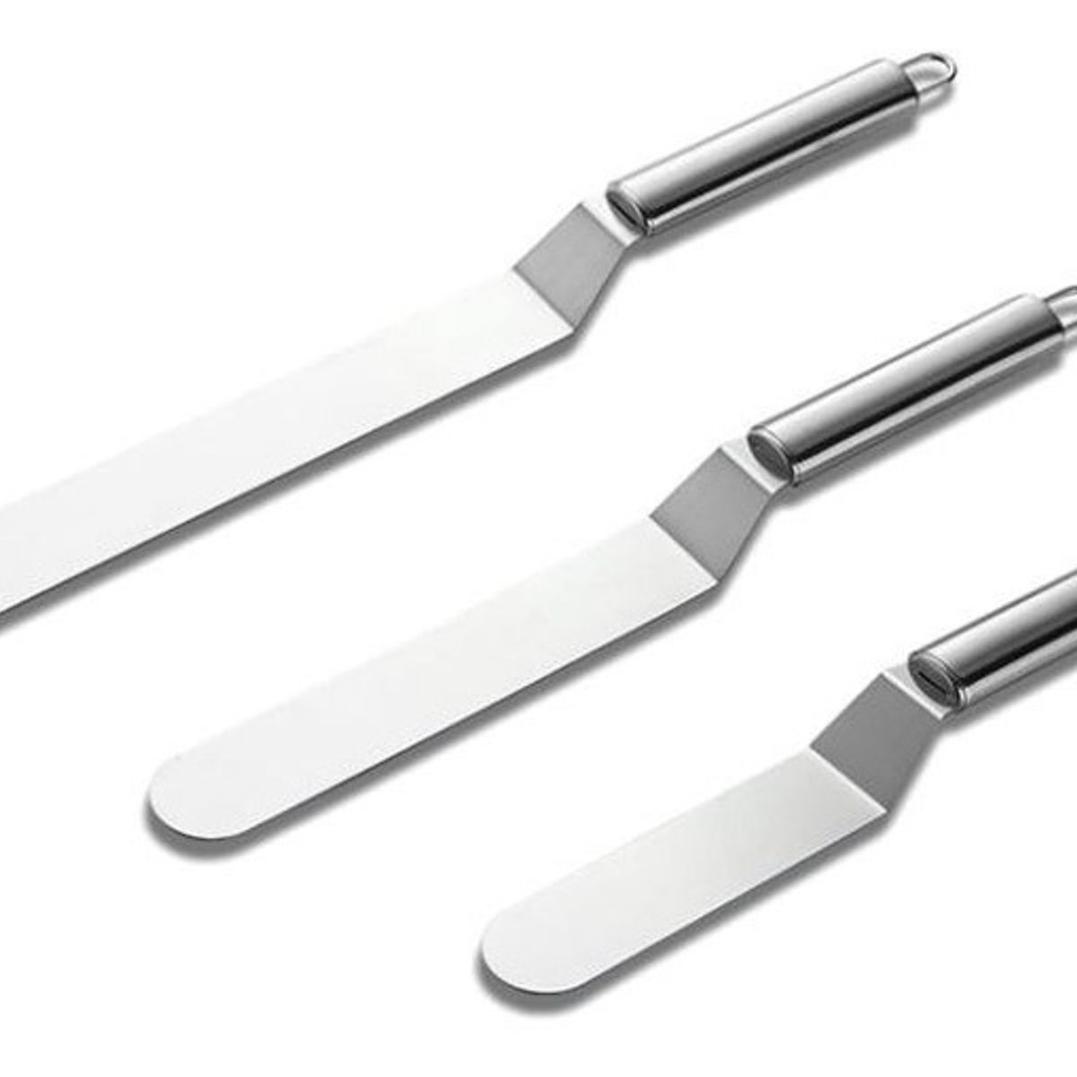 GENERICO - Set 3 Espátulas Alisadora Repostera Decoración Tortas.