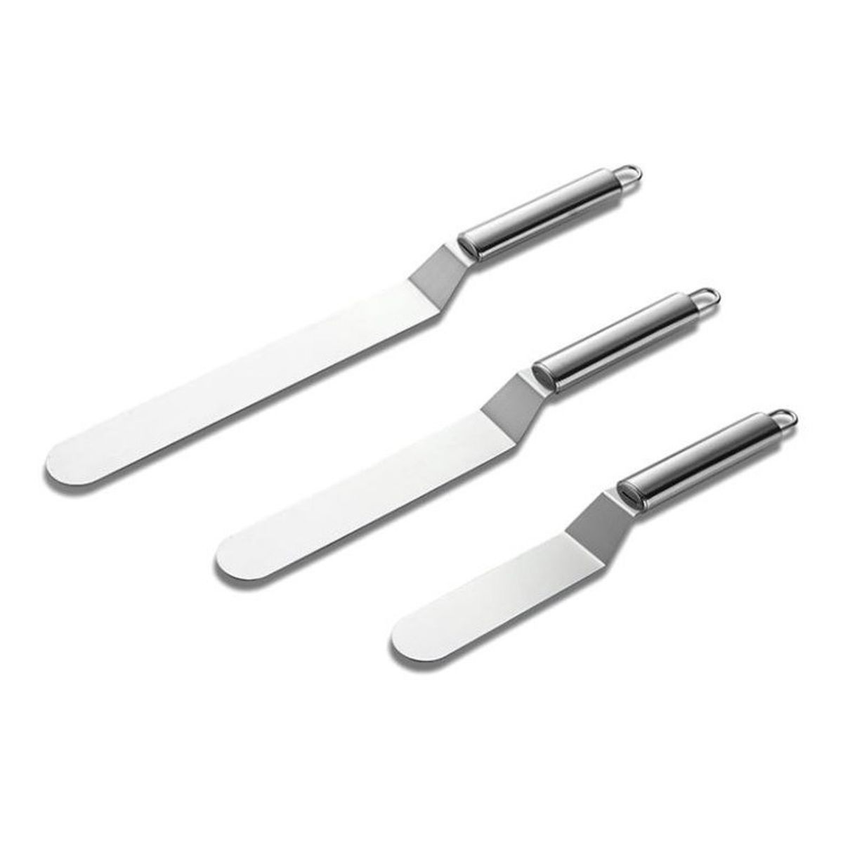 GENERICO - Set 3 Espátulas Alisadora Repostera Decoración Tortas.