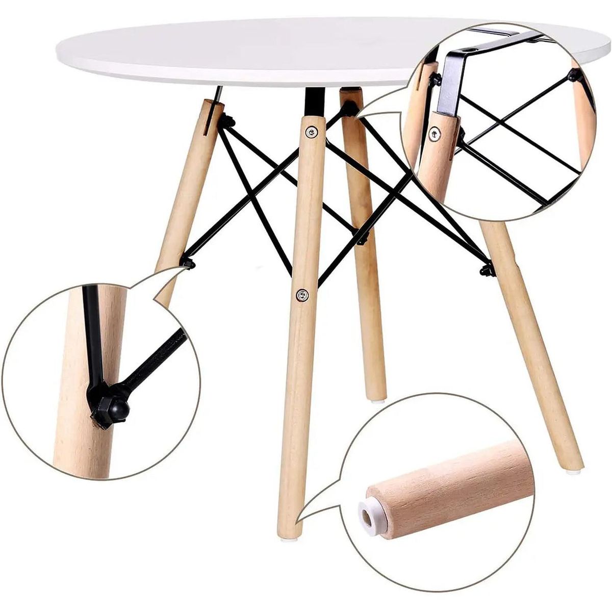 PANDALINO - Mesa Infantil Eames: Diversión y Estilo en un Solo Lugar