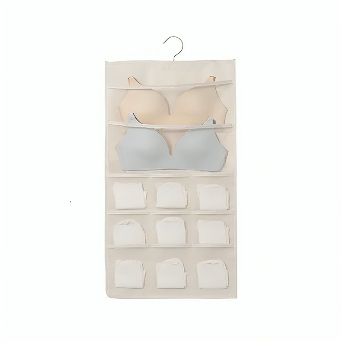 OEM - Organizador Colgante Sostenes Calcetas blanco