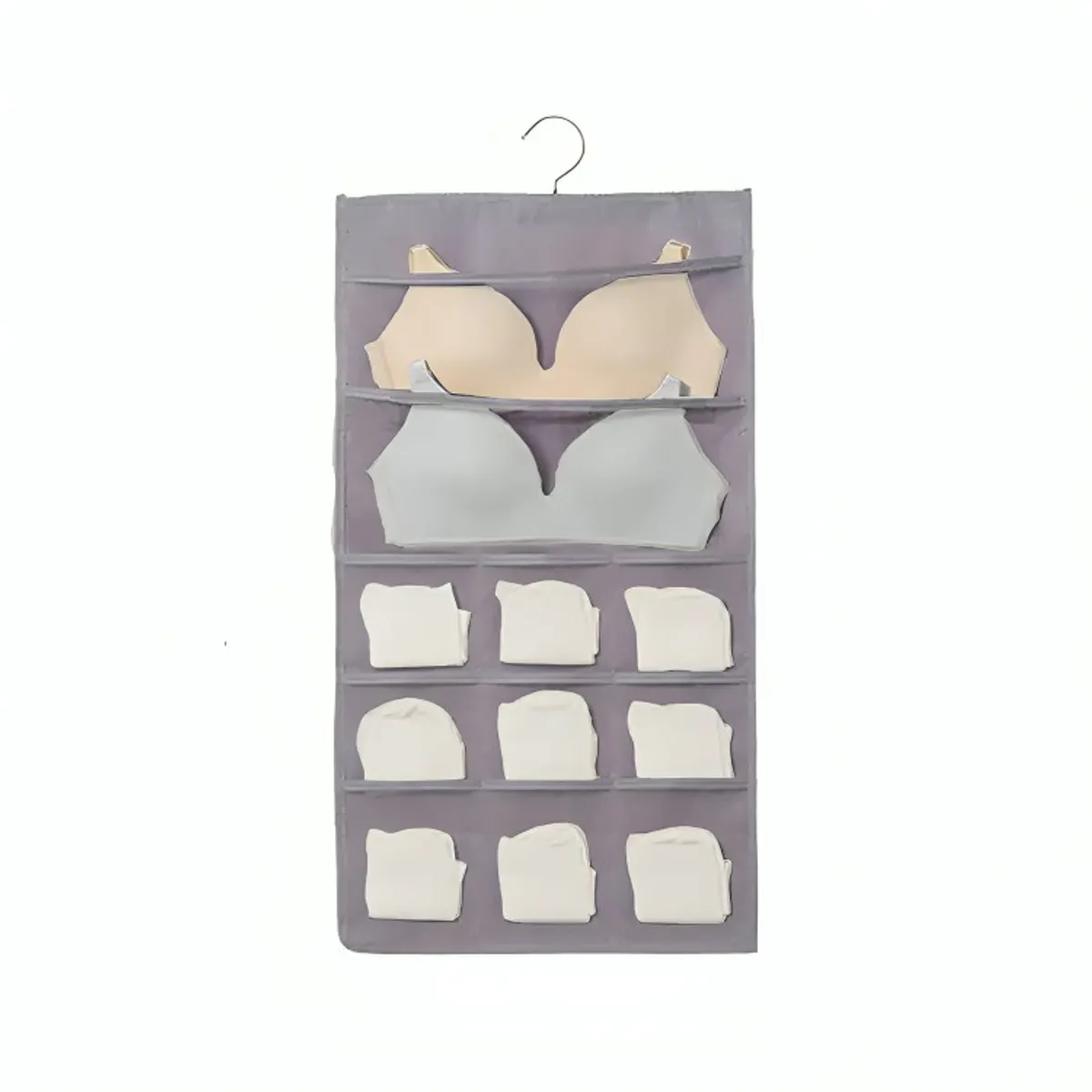 OEM - Organizador Colgante Sostenes Calcetas gris