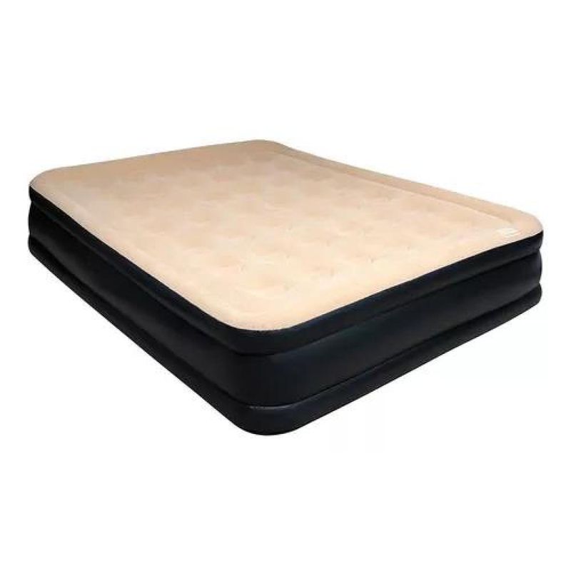 GENERICO - Colchón inflable eléctrico High Palace queen color beige