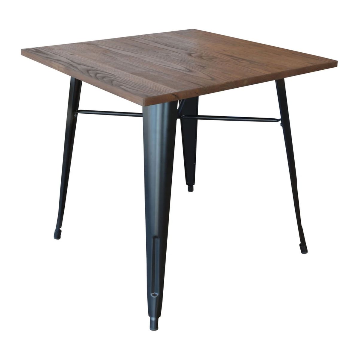 PANDALINO - Mesa Tolix (70x70) - Negro