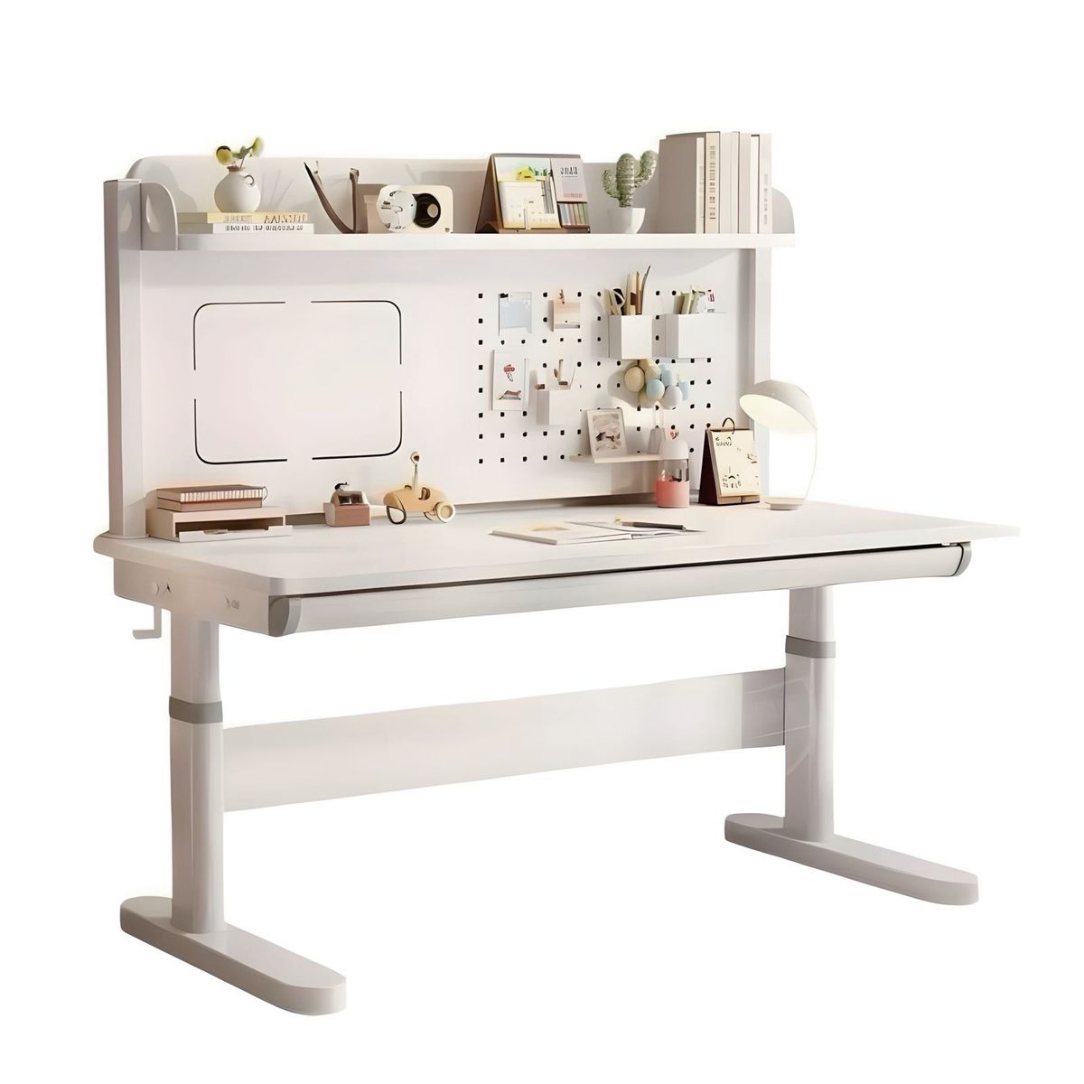 LUBABYCAS - Escritorio Infantil Con Estante Organizador 120cm LuBabycas