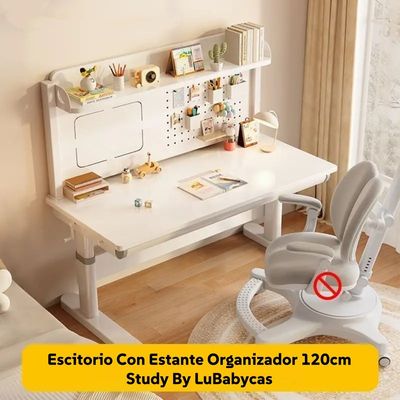 Imagen 2 del producto Escritorio Infantil Con Estante Organizador 120cm