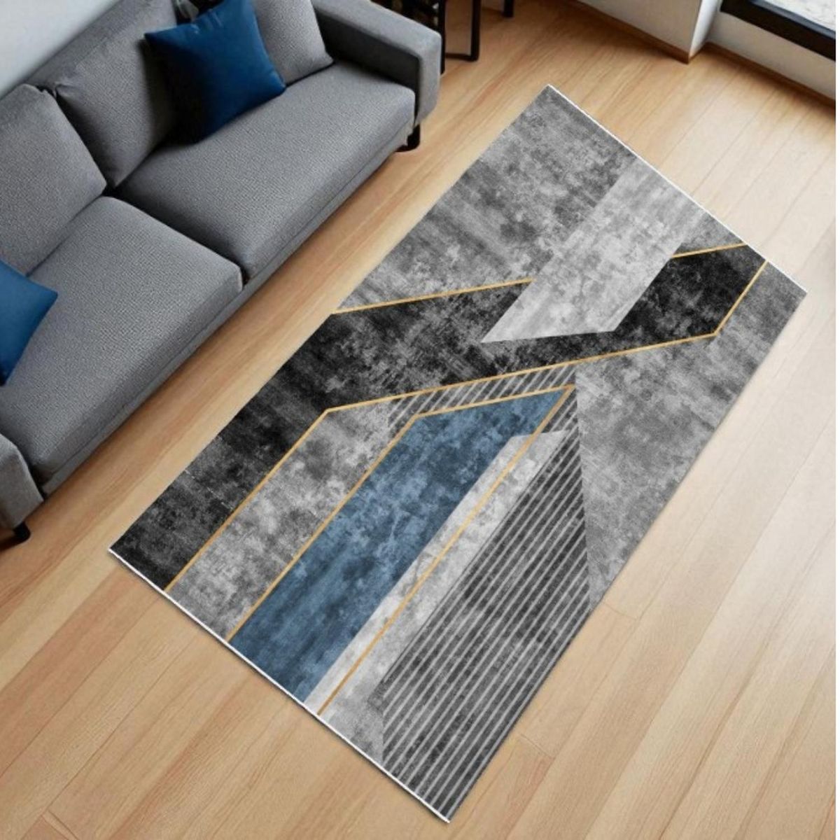 AUCKLAND OUTDOOR - Alfombra Living Grande 150X200 Cm. Kululu Tapete Sala 3D