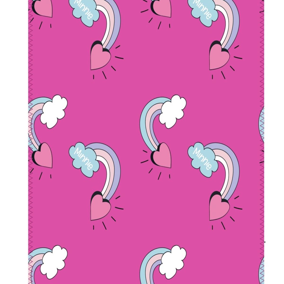 GENERICO - Manta Infantil Niña Diseño Animado 127x152 Suave