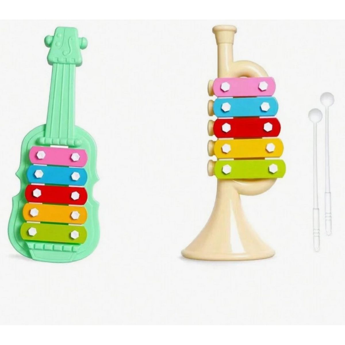 GENERICO - Set Xilofono Guitarra Y Trompeta Juguete Niños Colores