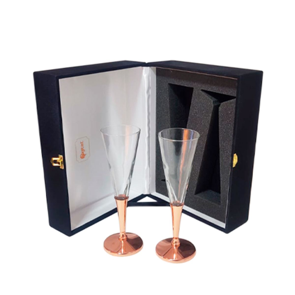 PERFECT CLASS - Set de 2 Copas Espumante Cobre