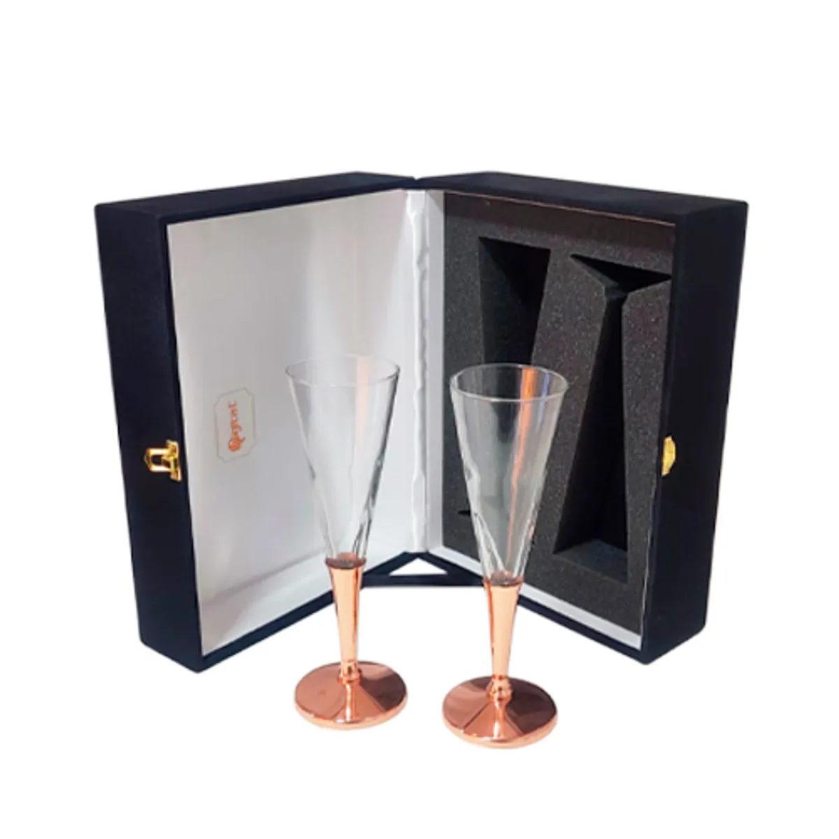 PERFECT CLASS - Set de 2 Copas Espumante Cobre