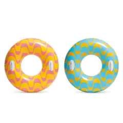 INTEX - Flotador Anillo Inflable Rainbow Remolino 91 cm