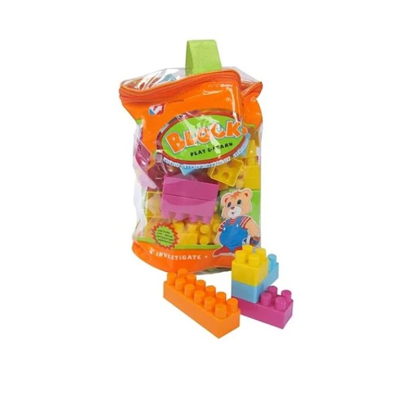 GENERICO - Bolso Bloques De Juego Juguete Didáctico Niños 22 piezas