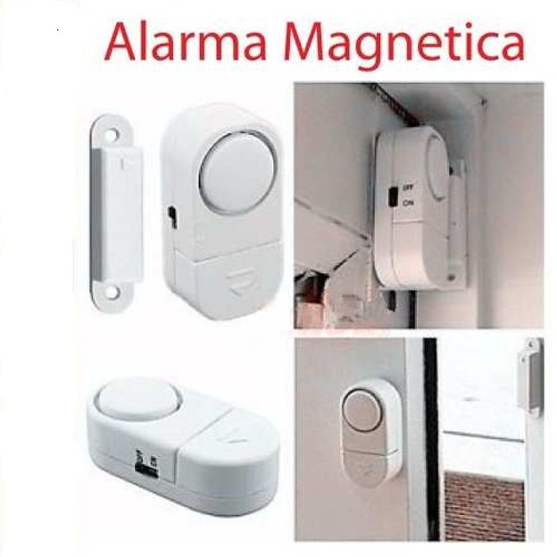 GENERICO - Pack 4 alarmas con sensor puertas y ventanas