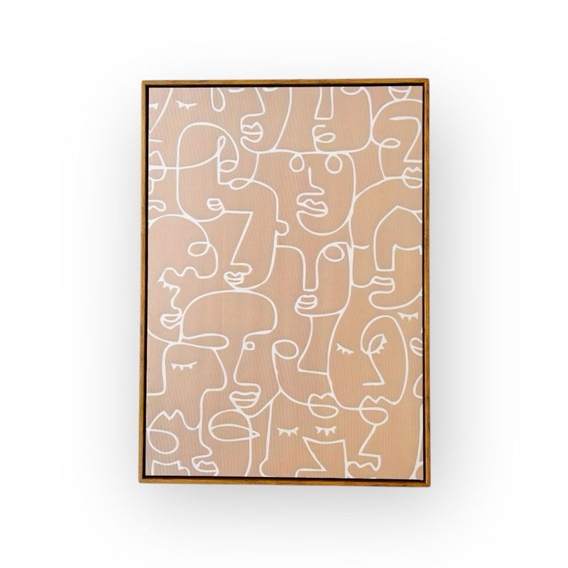 GENERICO - Cuadro Mural Canvas Caras