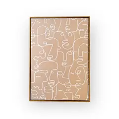 GENERICO - Cuadro Mural Canvas Caras