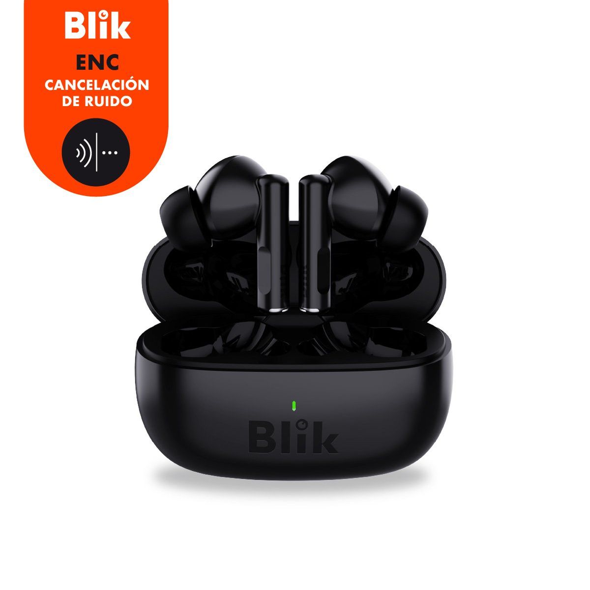 BLIK - Audifonos Bluetooth Inalámbricos Blik Air400 negros 24 hrs