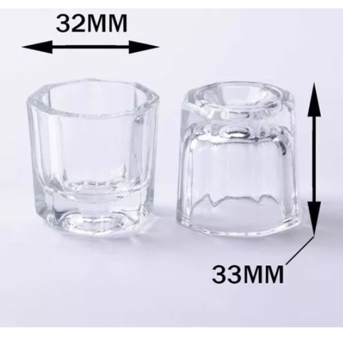 GENERICO - Vaso Dappen Vidrio Para Acrílicos Manicure