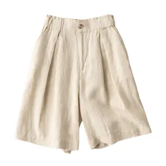 BLWOENS - Pantalones cortos casuales de verano para mujeres - Beige