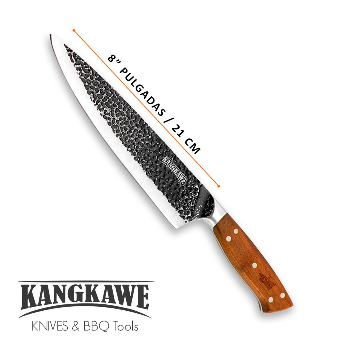 KANGKAWE - Cuchillo Parrillero 8 Black Curacaví
