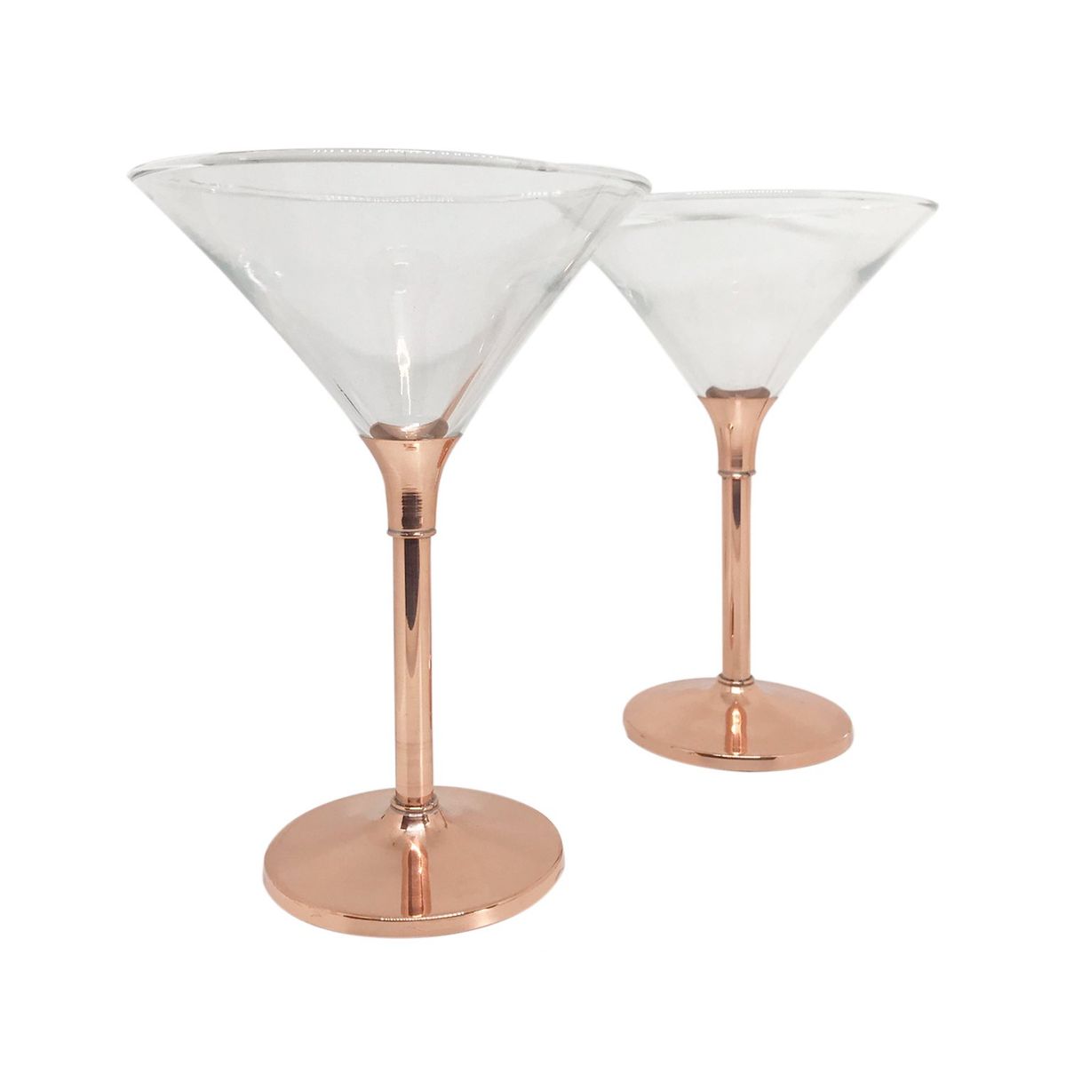 PERFECT CLASS - Set 2 Copas Martini Pie de Cobre