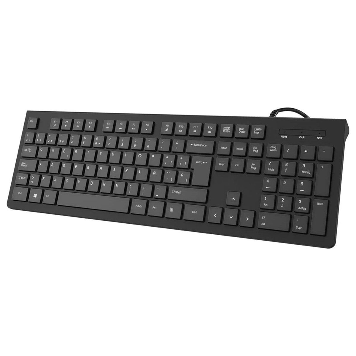 GENERICO - Teclado Con Cable Windows De 104 Teclas Plug And Play Usb