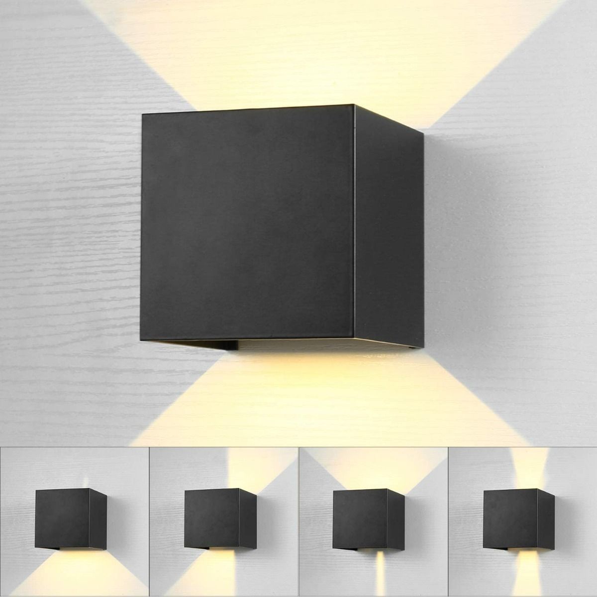 U BUY - Foco Luz Cálido Aplique Para Pared Led Exterior