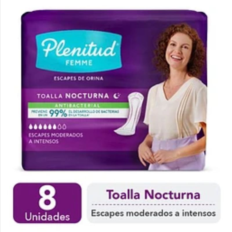 PLENITUD - TOALLA NOCTURNA FEMENINA PLENITUD FEMME 3PQT X 8