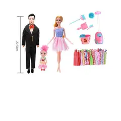 GENERICO - Muñeca Familia con Accesorios