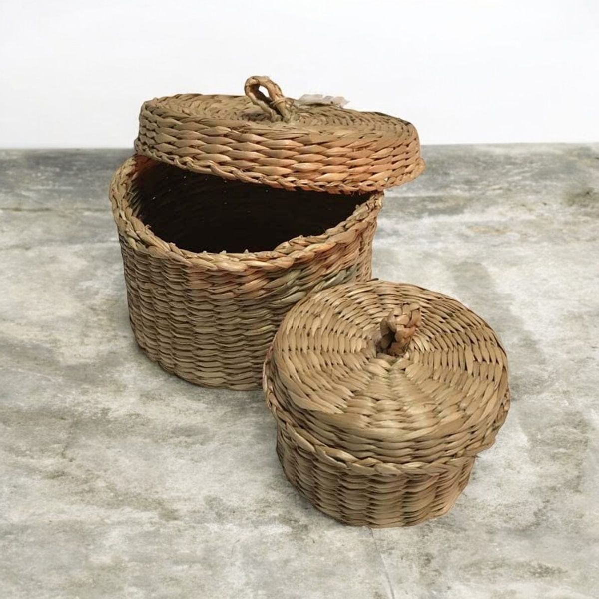 BRIC - Cestas con Tapa para Decoración y Almacenaje.