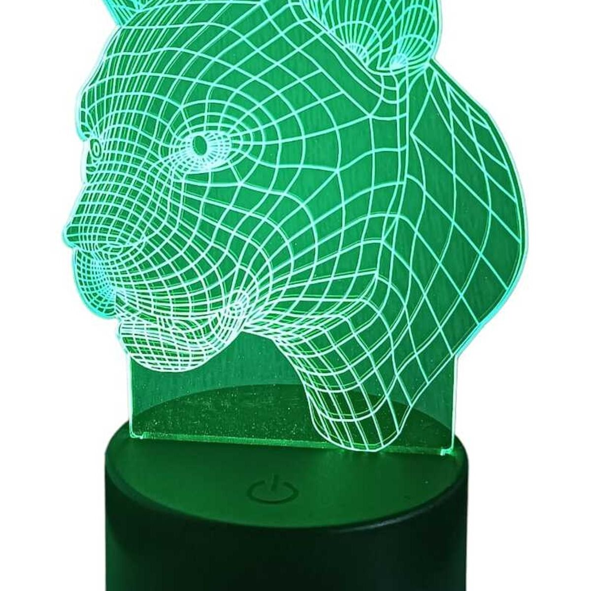 GENERICO - Lampara ilusión 3D Puma De 7 Colores