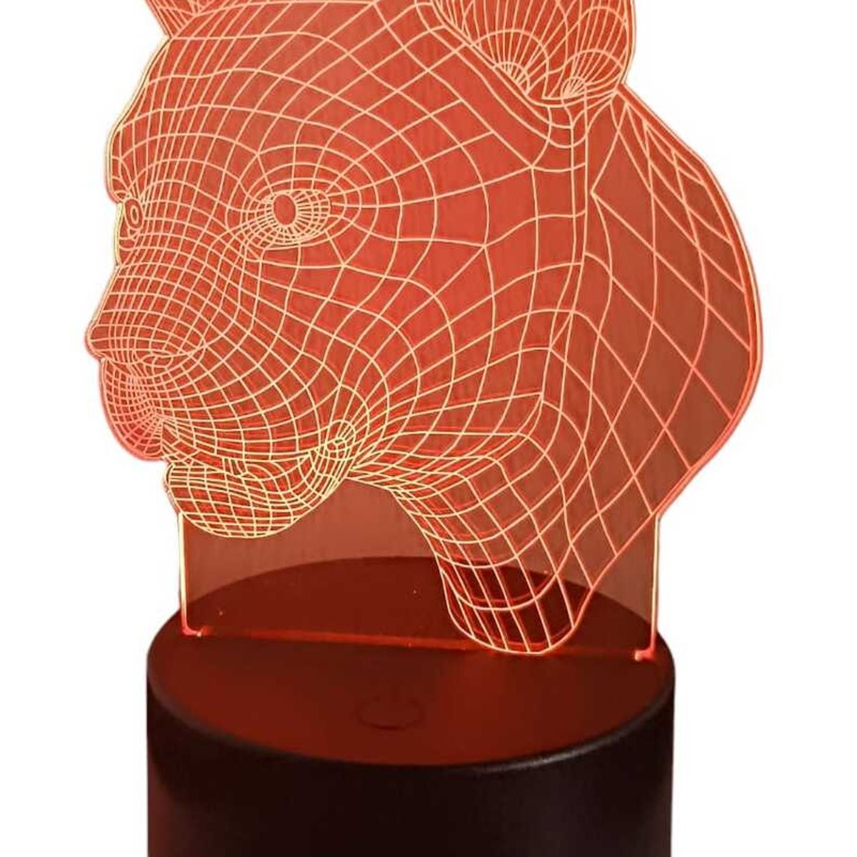 GENERICO - Lampara ilusión 3D Puma De 7 Colores