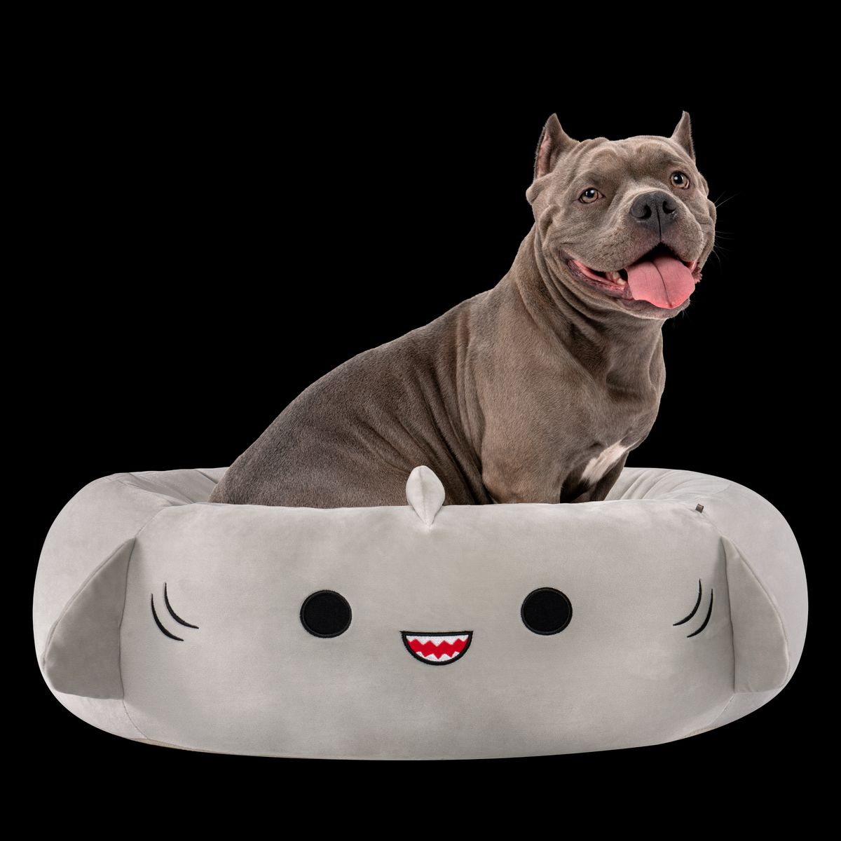 SQUISHMALLOWS - Cama Gris grande  para Perro 68 Cm. Squishmallows