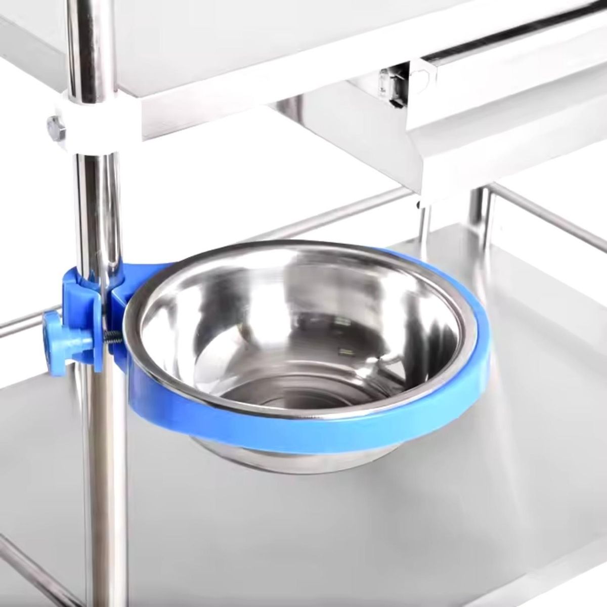 GLOMED - Carro Curación Clínico Un Cajon Acero Inox. Premium