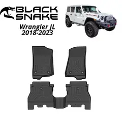 BLACK SNAKE OFF ROAD EQUIPMENT - Set Cubre Piso Calce Perfecto Jeep Wranger JL 2018-2023