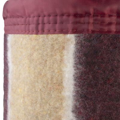 Imagen 2 del producto FRAZADA LISTADA 15 PLAZA BURDEO BEIGE