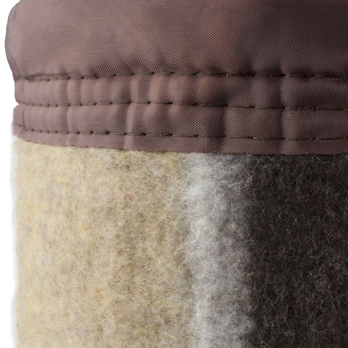 ANDES - FRAZADA ANDES LISTADA 2 PLAZA CAFÉ BEIGE