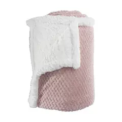 ANDES - FRAZADA CHIPORRO PANAL ROSADO 2 PLAZA